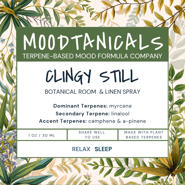 Moodtanicals Clingy Still Label