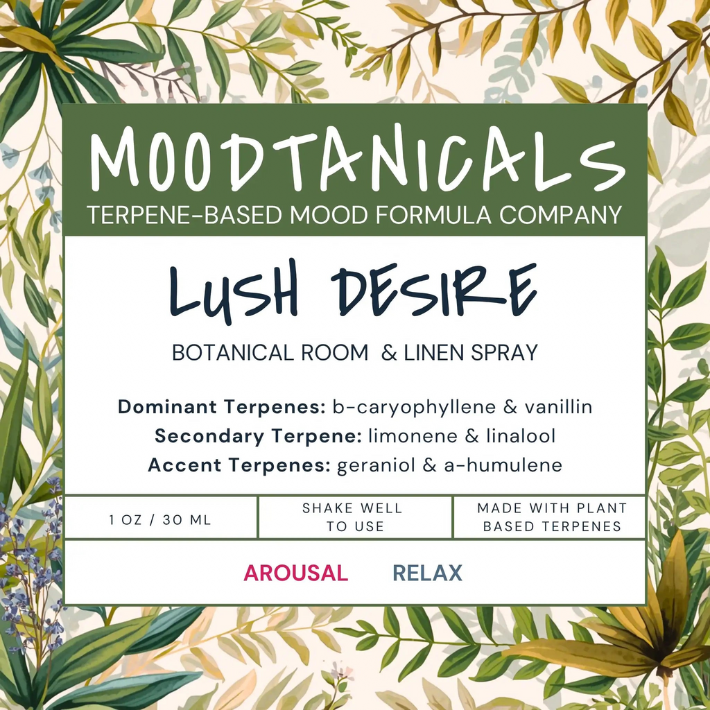 Moodtanicals Lush Desire Label
