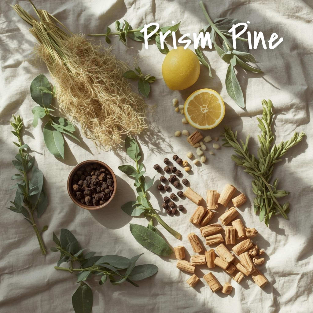 Moodtanicals Prism Pine Botanicals Room & Linen Spray Essential Oil Ingredients